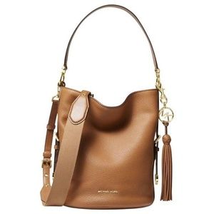 Michael Kors Brooke Acorn Bucket Messenger Bag/ Purse
